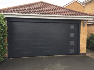 Automatic Sectional Garage Door with Windows